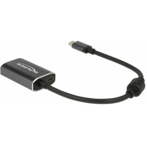 DeLOCK 62989 0.2m USB C VGA (D-Sub) Grijs video kabel adapter