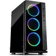 Inter-Tech-W-III-RGB-Toren-Zwart-computer-Behuizing