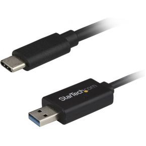 StarTech.com USBC3LINK 2m USB A USB C Mannelijk Mannelijk Zwart USB-kabel