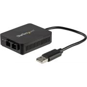 StarTech.com USB 2.0 naar glasvezel converter 100BaseFX SC netwerk adapter