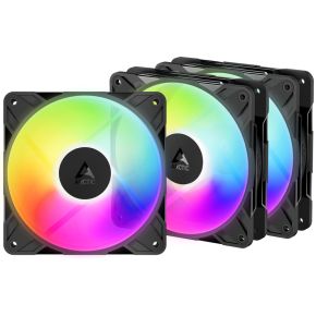 ARCTIC P12 Pro Reverse A-RGB Black 3 Pack
