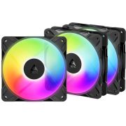 Productafbeelding van ARCTIC P12 Pro Reverse A-RGB Black 3 Pack