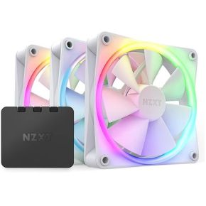 NZXT F120 RGB - 120mm RGB Fans - Triple - White
