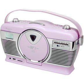 Soundmaster Rcd1350Pi Kofferradio Fmam Cd Speler Usb Sd Kaartlezer Roze soundmaster kopen in de aanbieding