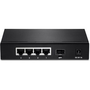 Trendnet TEG-S51SFP Gigabit Ethernet (10/100/1000) Zwart netwerk- netwerk switch