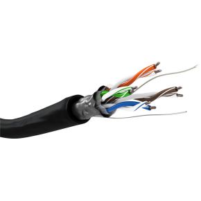 Goobay Wentronic 57294 100M Cat5E Futp Ftp Zwart Netwerkkabel goobay kopen in de aanbieding
