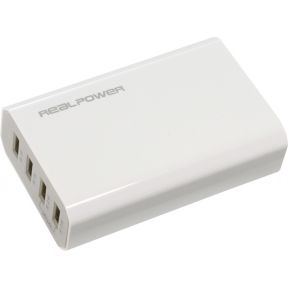 Realpower Ultron 160704 Wit Oplader Voor Mobiele Apparatuur realpower kopen in de aanbieding