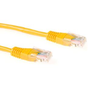 ACT Gele 20 meter U/UTP CAT5E patchkabel met RJ45 connectoren