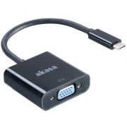 Akasa-AK-CBCA03-15BK-USB-Type-C-VGA-Zwart-kabeladapter-verloopstukje