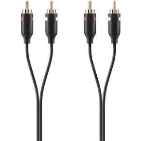 Belkin F3Y098Bt2M 2M 2 X Rca 2 X Zwart Audio Kabel belkin kopen in de aanbieding