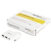StarTech-com-USB-C-naar-4K-HDMI-multifunctionele-adapter-met-Power-Delivery-en-USB-A-poort-wit