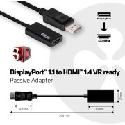 CLUB3D-DisplayPort1-1-to-HDMI1-4-VR-Ready-Passive-Adapter