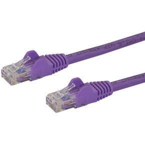 Startechcom Cat6 Netwerkkabel Met Snagless Rj45 Connectoren Utp Patchkabel Paars 05M startech kopen in de aanbieding
