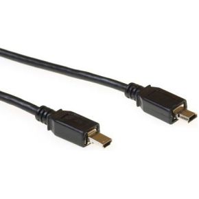 ACT SB2452 1.8m USB A Mini-USB A Zwart USB-kabel