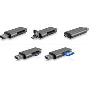 ICY-BOX-IB-CR200-C-USB-2-0-Antraciet-geheugenkaartlezer