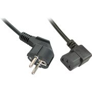 Lindy 30345 2m CEE7/7 Schuko C13 stekker Beige electriciteitssnoer