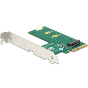 Delock 89561 PCI Express x4-kaart > 1 x interne NVMe M.2 Key M – cross-format