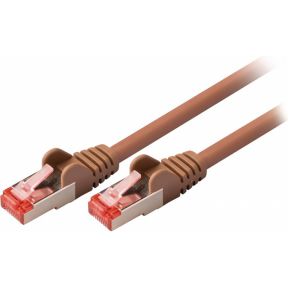 Valueline Vlcp85221N75 75M Cat6 Sftp S Stp Bruin Netwerkkabel valueline kopen in de aanbieding