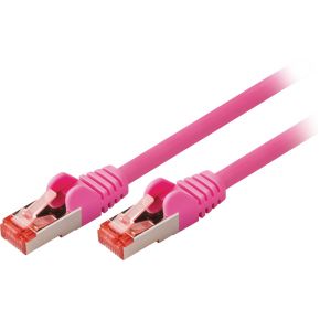 Valueline Vlcp85221P50 5M Cat6 Sftp S Stp Roze Netwerkkabel valueline kopen in de aanbieding