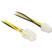 Delock 84954 Verlengkabel P4 4-polig male > P4 4-polig female 30cm