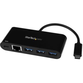 StarTech.com 3 poorts USB 3.0 hub met Gigabit Ethernet en Power Delivery USB-C