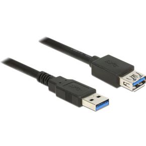 Delock 85054 Verlengkabel USB 3.0 Type-A male > USB 3.0 Type-A female 1,0 m zwart