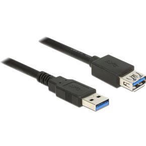 Delock 85057 Verlengkabel USB 3.0 Type-A male > USB 3.0 Type-A female 3,0 m zwart