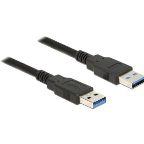 Delock 85060 Kabel USB 3.0 Type-A male > USB 3.0 Type-A male 1,0 m zwart
