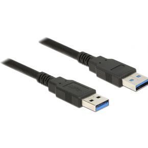 Delock 85062 Kabel USB 3.0 Type-A male > USB 3.0 Type-A male 2,0 m zwart