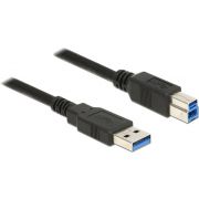 DeLOCK 85065 0.5m USB A USB B Zwart USB-kabel