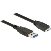 DeLOCK 85071 0.5m USB A Micro-USB B Zwart USB-kabel