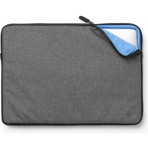 Estuff Es82251 Twill 15 Notebook Sleeve Zwart Grijs Notebooktas estuff kopen in de aanbieding