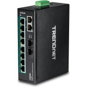 Trendnet TI-PG102 Unmanaged Gigabit Ethernet (10/100/1000) Power over Ethernet (PoE) Zwart netwerk-s netwerk switch