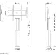 NeoMounts-PLASMA-W2500SILVER-flat-panel-vloer-standaard