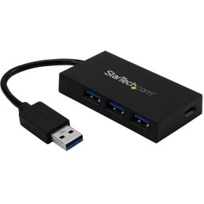 Startech StarTech.com HB30A3A1CFB USB 3.0 (3.1 Gen 1) Type-A 5000Mbit/s Zwart hub & concentrator