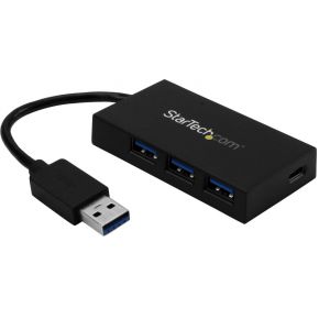 StarTech.com HB30A3A1CSFS USB 3.0 (3.1 Gen 1) Type-A 5000Mbit/s Zwart hub & concentrator