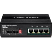 Trendnet-TI-UPG62-Unmanaged-L2-Gigabit-Ethernet-10-100-1000-Power-over-Ethernet-PoE-Zwart-netwer-netwerk-switch