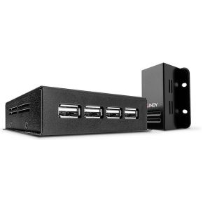 Lindy 42681 Network transmitter & receiver Zwart netwerkextender