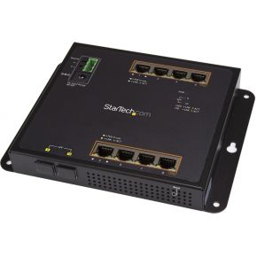 StarTech.com 8 poorts PoE+ Gigabit ethernet switch met 2 SFP connecties managed wandmonteerbaar met