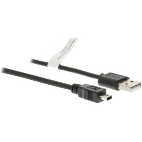 Valueline Usb 20 Kabel A Male Mini B 100 M Zwart valueline kopen in de aanbieding