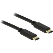 DeLOCK 2m, 2xUSB2.0-C 2m USB C USB C Zwart USB-kabel