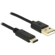 DeLOCK 83327 USB2.0-A/USB2.0-C 2m USB A USB C Zwart USB-kabel
