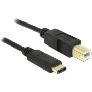 DeLOCK 83330 USB2.0-C/USB2.0-B 2m kabel zwart