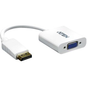 Aten Displayport Kabel Male Vga Female 15 Pins 015 M Wit aten kopen in de aanbieding