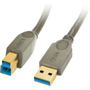 Lindy 41841 1M Usb A B Antraciet Kabel lindy kopen in de aanbieding