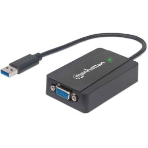 Manhattan 152303 Svga Zwart Kabeladapterverloopstukje manhattan kopen in de aanbieding