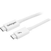 Startech TBLT3MM1MW Thunderbolt 3 20Gbps 100W Alt-DP 1.00m Wit USB-C Kabel