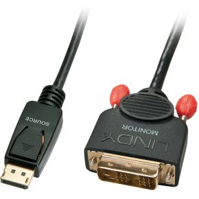 Lindy 41489 Display port DVi-D Zwart kabeladapter/verloopstukje