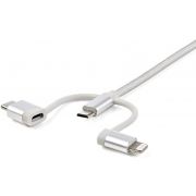 StarTech-com-USB-oplaadkabel-USB-naar-Lightning-USB-C-Micro-B-gevlochten-1-m