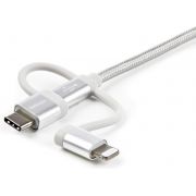 StarTech-com-USB-oplaadkabel-USB-naar-Lightning-USB-C-Micro-B-gevlochten-1-m